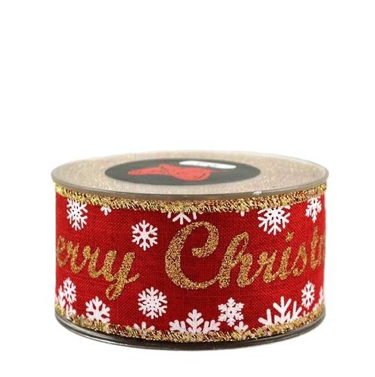 Ribbon 9mt, 55mm Christmas Fashion Red *ETA Nov